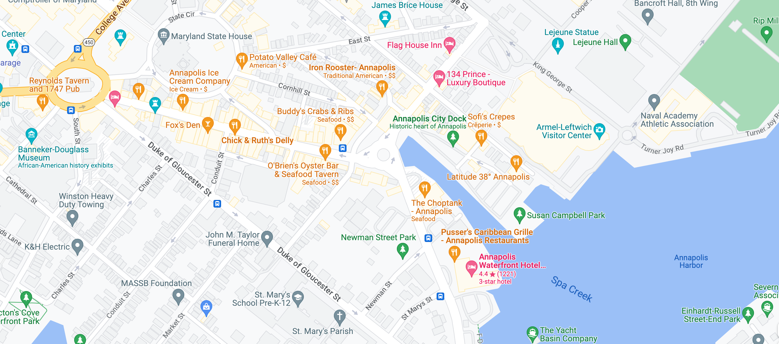 Citydock Annapolis Google Map 