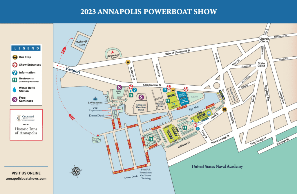 Show Map – Annapolis Boat Shows