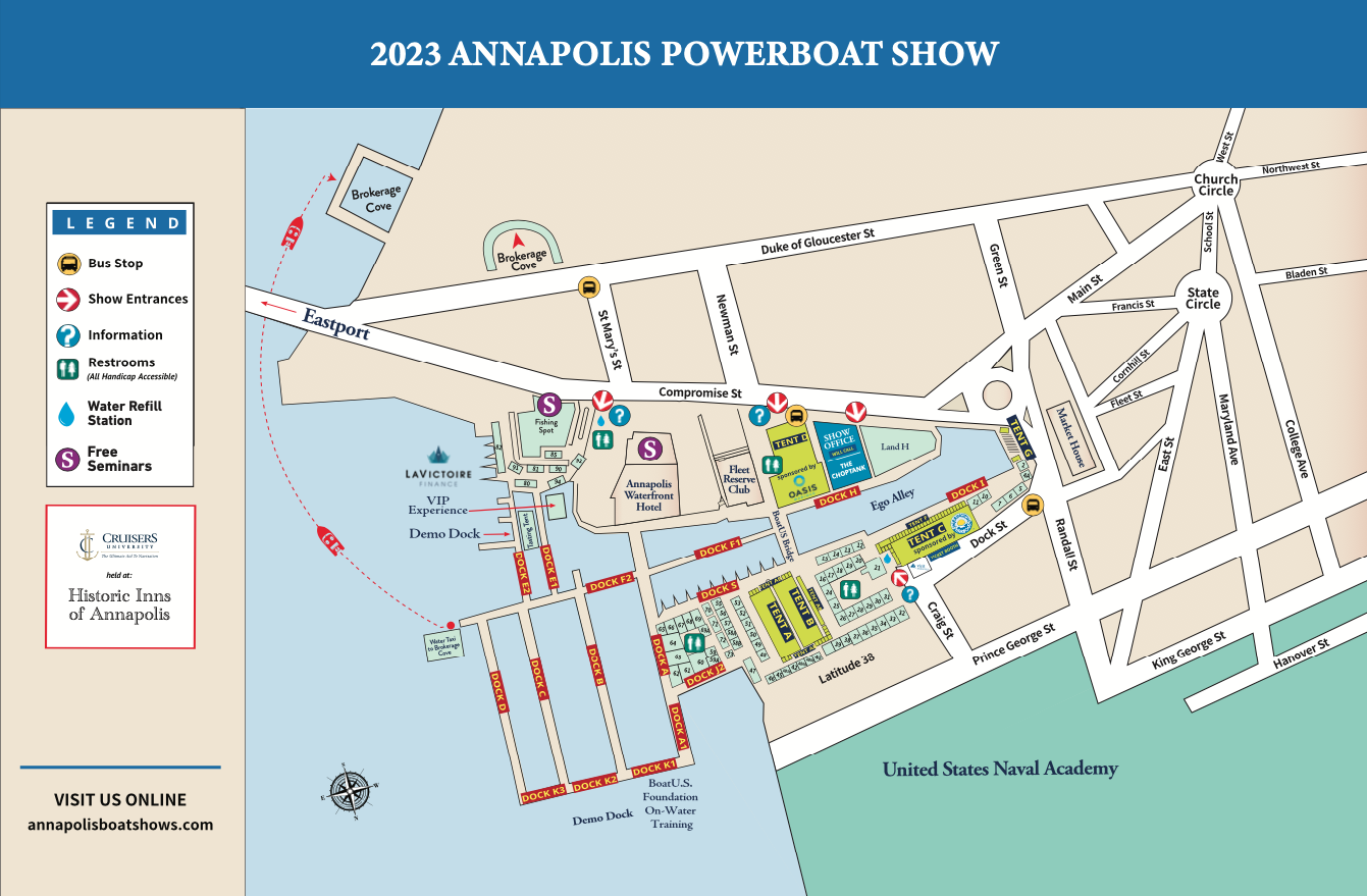 annapolis powerboat show map